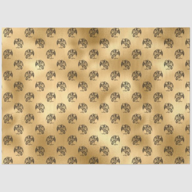 Papier Mousseline Design gothique Gold Series 10 (Recto)