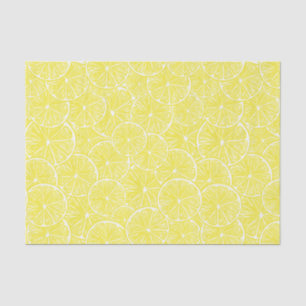 Papier Mousseline Design motif de tranches de citron