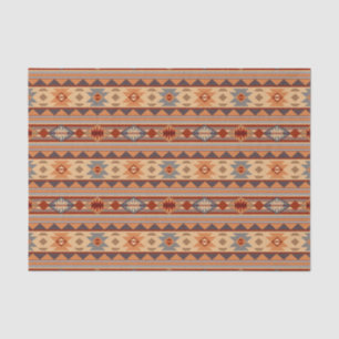 Papier Mousseline Design Motif Sud-Ouest Tan