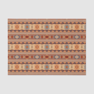 Papier Mousseline Design Motif Sud-Ouest Tan