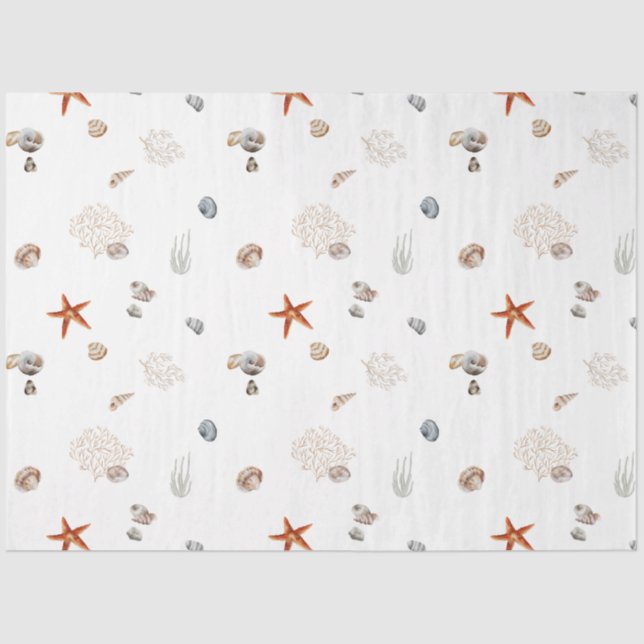 Papier Mousseline Design Ocean Breeze Series 1 (Recto)