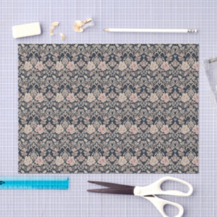Papier Mousseline Dessin de dentelle florale sophistiqué et complexe