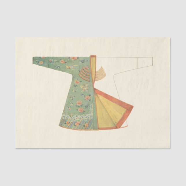 Papier Mousseline Dessin de Kimono semi-fini (Recto)