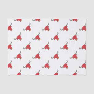 Papier Mousseline Dessin du Texas Longhorn Red Bull