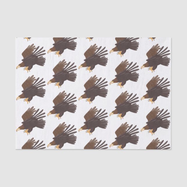 Papier Mousseline dessin humoristique d'aigle royal (Recto)