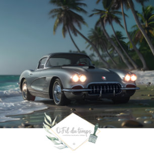 Papier Mousseline Dessous avant de Muscle Car Beach
