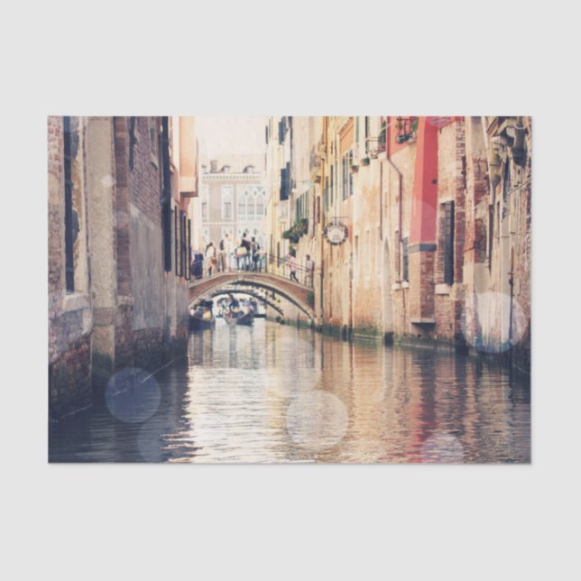 Papier Mousseline Destinations | Venice Gondolas Photographie (Recto)