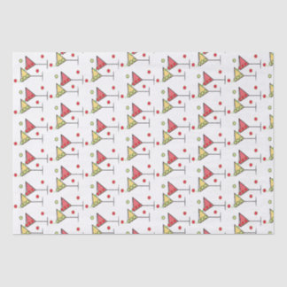 Papier Mousseline Deux cocktails - Papier Tissu