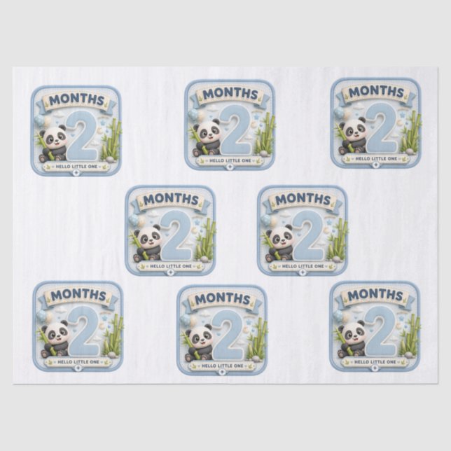 Papier Mousseline Deux Mois de Merveilles (Recto)