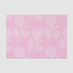 Papier Mousseline Déversement de mariage en dentelle florale rose