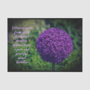 Papier Mousseline Devis de motivation parfait violet Allium Allium