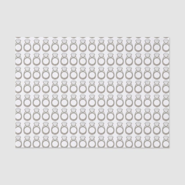 Papier Mousseline Diamant Fiançailles Mariage anneau de la mariée de (Recto)