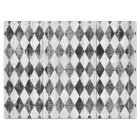 Diamant noir et blanc affligé de harlequin