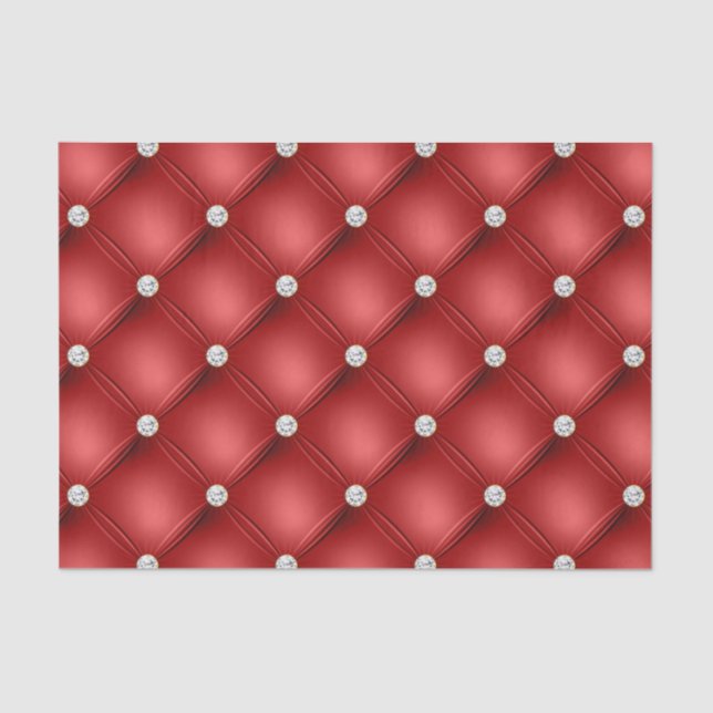 Papier Mousseline Diamant rouge (Recto)
