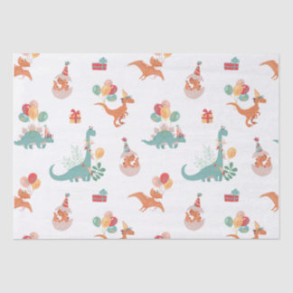 Papier Mousseline Dinosaure d'anniversaire !
