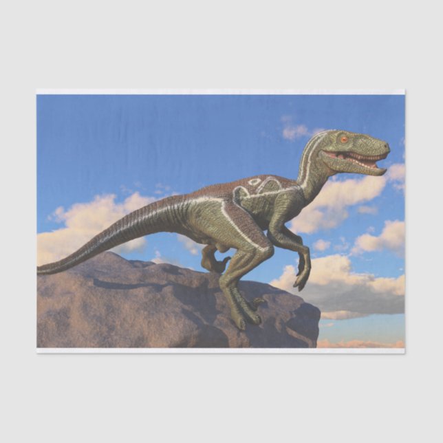 Papier Mousseline Dinosaure de Velocirapur (Recto)