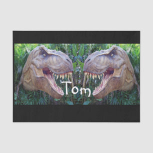 Papier Mousseline Dinosaures en papier de tissu décoratif