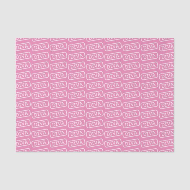 PAPIER MOUSSELINE "DIVA DIVA DIVA" (Recto)