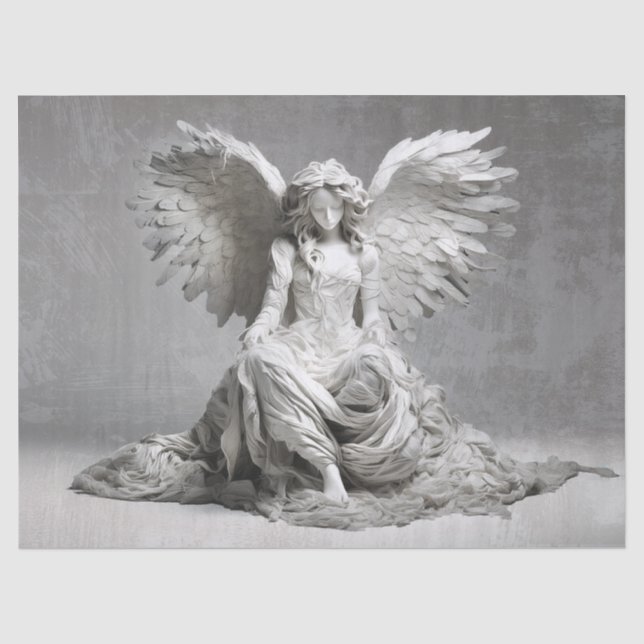 Papier Mousseline Divine fille Angel (Recto)