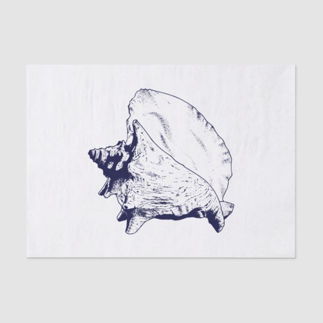 Papier Mousseline do-it-yourself Colour Beach Thème - Conch She’ll - (Recto)