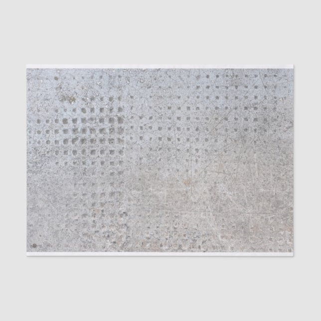 Papier Mousseline Do-it-yourself en béton texturé industriel en béto (Recto)