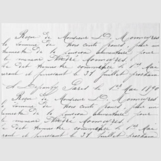 Papier Mousseline Document de découpage de script