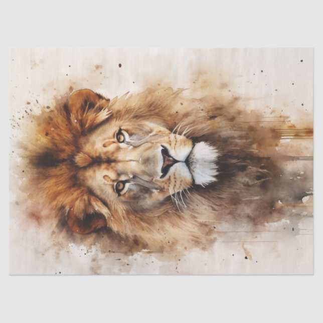 Papier Mousseline Document de découpage - Le regard du roi (Recto)