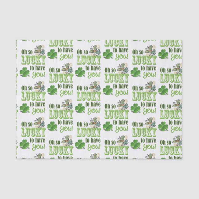 Papier Mousseline Document de fond de la Saint Patrick (Recto)