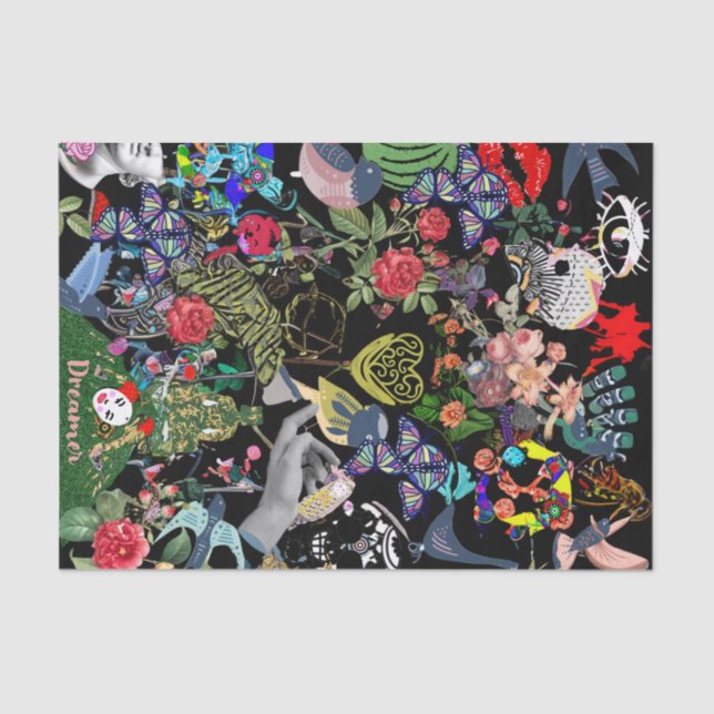 Papier Mousseline Document sur le thème Découpage de Copenhague (Recto)