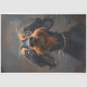 Papier Mousseline Dodger, la page de découpage des chiots de Dachshu