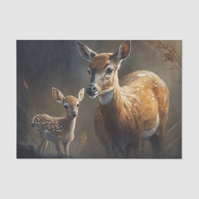 Papier Mousseline Doe et fawn (Recto)