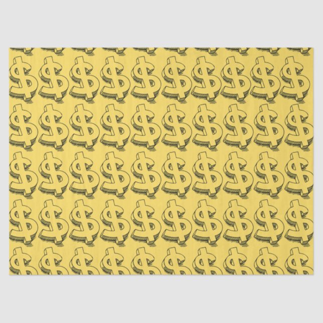 Papier Mousseline dollar or (Recto)