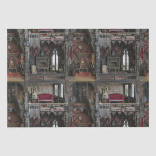 Papier Mousseline Dollshouse victorienne gothique hantée avec poupée