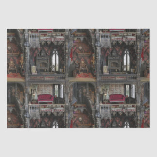 Papier Mousseline Dollshouse victorienne gothique hantée avec poupée