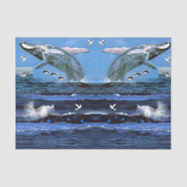 Papier Mousseline Dophages en papier de tissu décoratif (Recto)