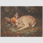 Dormir Fawn Deer Peinture Découpage