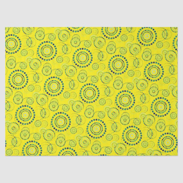 Papier Mousseline Dots Circle Power Flowers II + votre backgr. & idé (Recto)