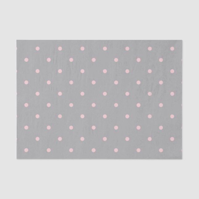 Papier Mousseline Dots roses Cercles féministes de Pâques joyeux gri (Recto)