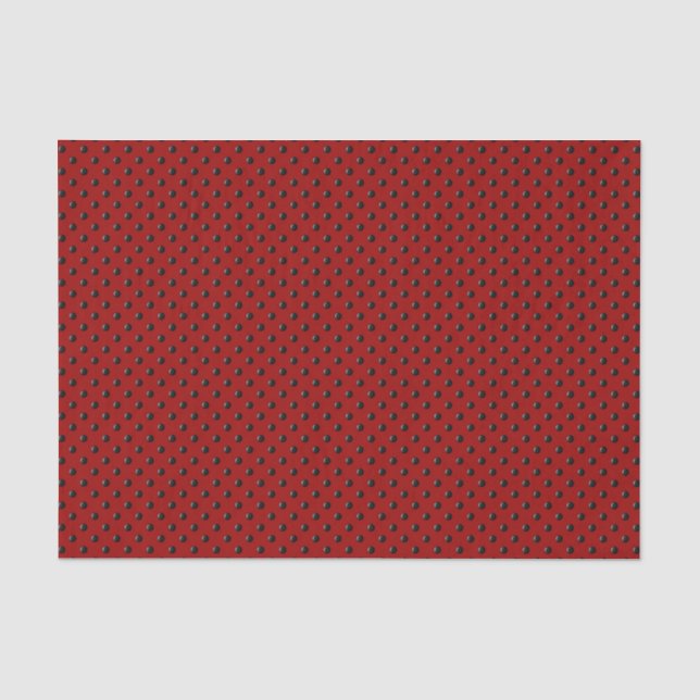 Papier Mousseline Dots-rouges-et-noirs-ladybug (Recto)