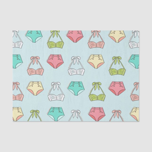 Papier Mousseline Douche Lingerie Summer Swimsuit (Recto)