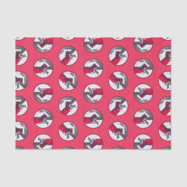 Papier Mousseline Downy Pic sur Red Feeder Original Bird Art (Recto)