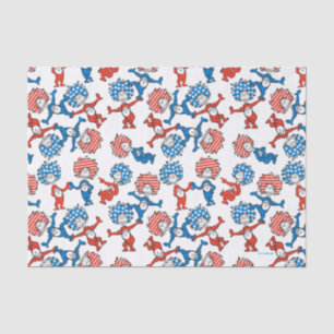 Papier Mousseline Dr Seuss   Chose Une Chose Deux Motifs du drapeau