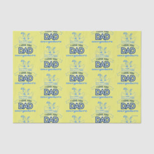 Papier Mousseline Dr Seuss   Je t'aime Papa partout