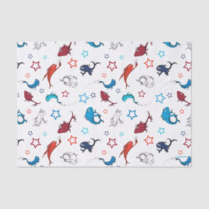 Papier Mousseline Dr. Seuss   Un Poisson Deux Poissons Motif Étoile