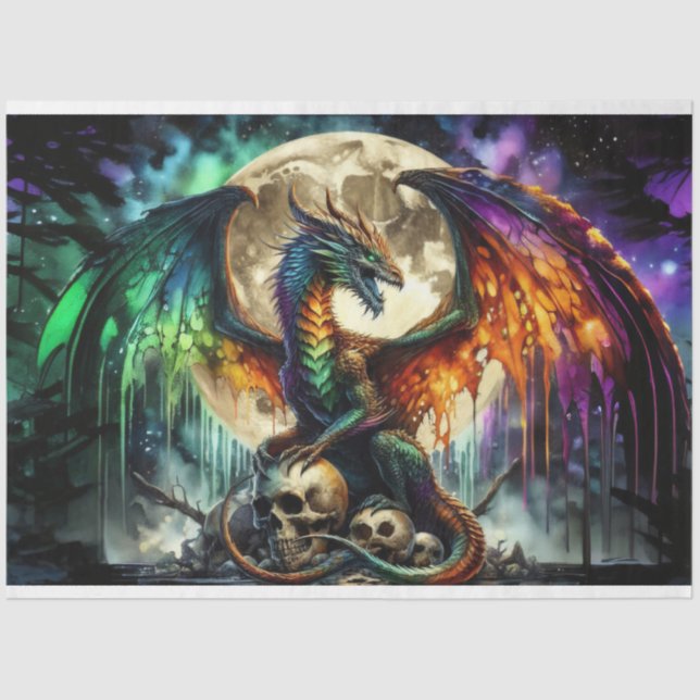 Papier Mousseline Dragon (Recto)