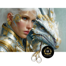 Dragon blanc Steampunk Imaginaire Art Découpage