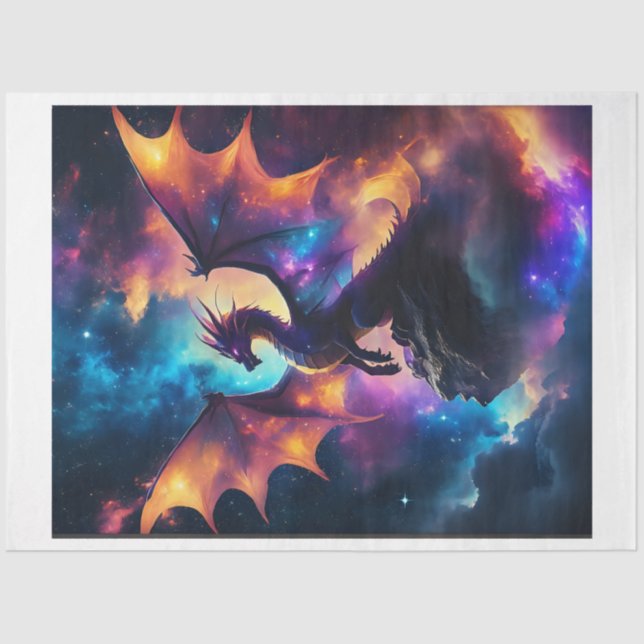 Papier Mousseline Dragon céleste (Recto)