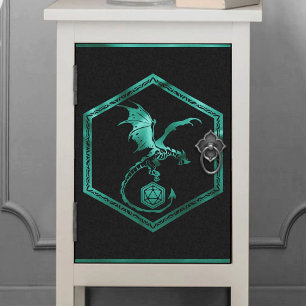 Papier Mousseline Dragon RPG Émeraude Vert Imaginaire Tabletop Gam