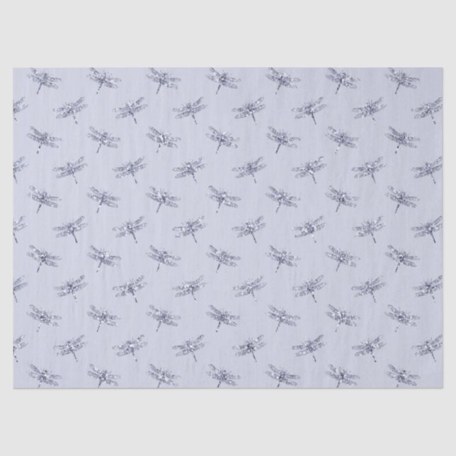 Papier Mousseline Dragonflies de Parties scintillant de lavande viol (Recto)