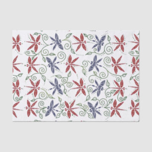 Papier Mousseline Dragonfly Gardens